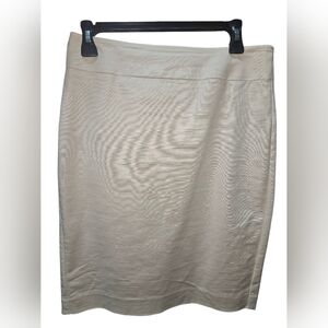 Ann Taylor Elegant Cream Skirt